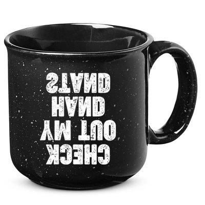 Check Out My Handstand Funny Cheerleader Dancer Soccer 15oz Campfire Ceramic Mug