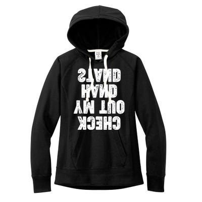 Check Out My Handstand Funny Cheerleader Dancer Soccer Women's Fleece Hoodie