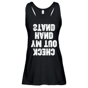 Check Out My Handstand Funny Cheerleader Dancer Soccer Ladies Essential Flowy Tank