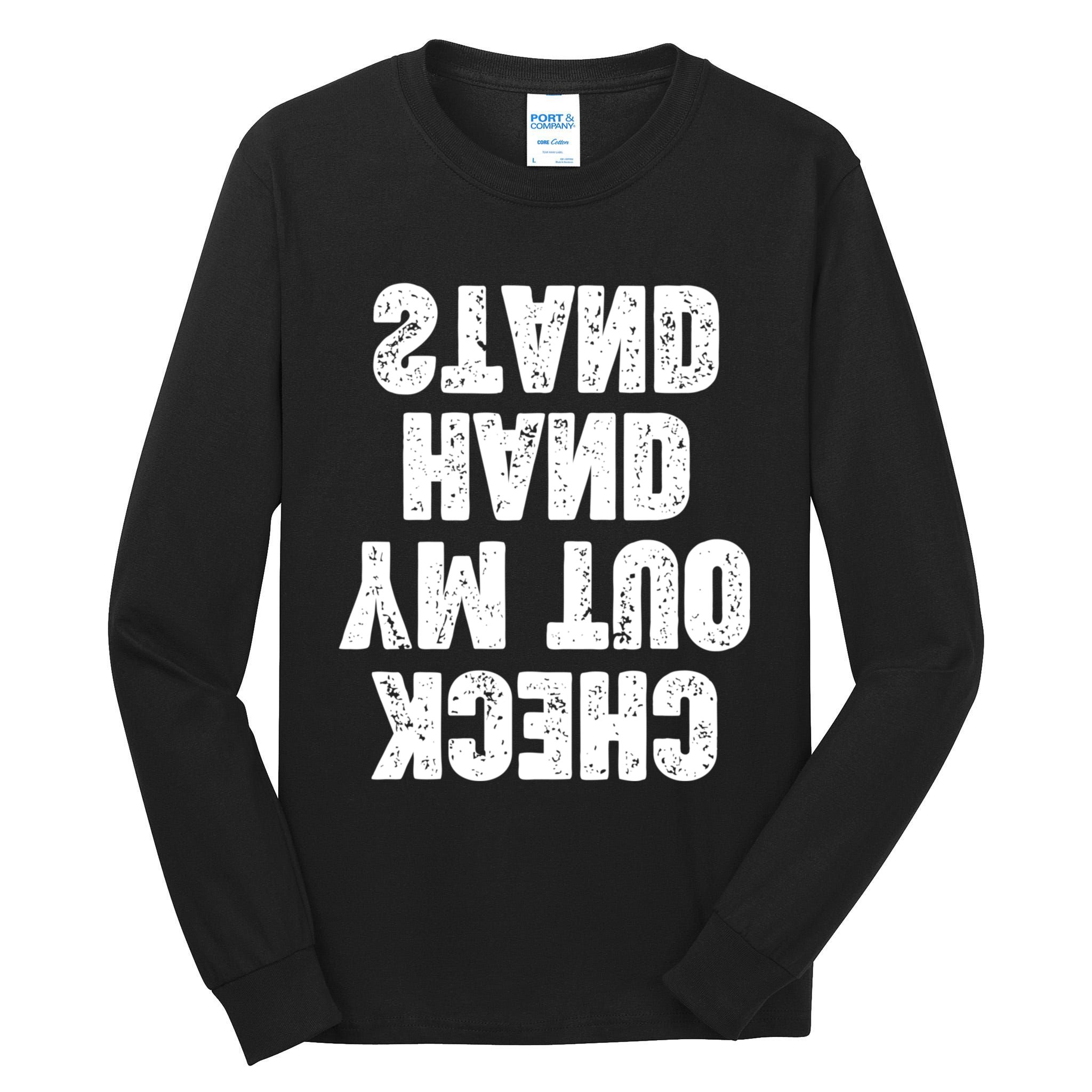 Check Out My Handstand Funny Cheerleader Dancer Soccer Tall Long Sleeve T-Shirt