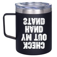 Check Out My Handstand Funny Cheerleader Dancer Soccer 12oz Stainless Steel Coffee Mug