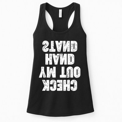 Check Out My Handstand Funny Cheerleader Dancer Soccer Womens Tank Top