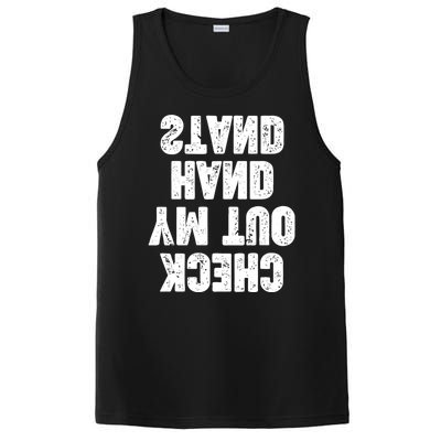 Check Out My Handstand Funny Cheerleader Dancer Soccer PosiCharge Competitor Tank