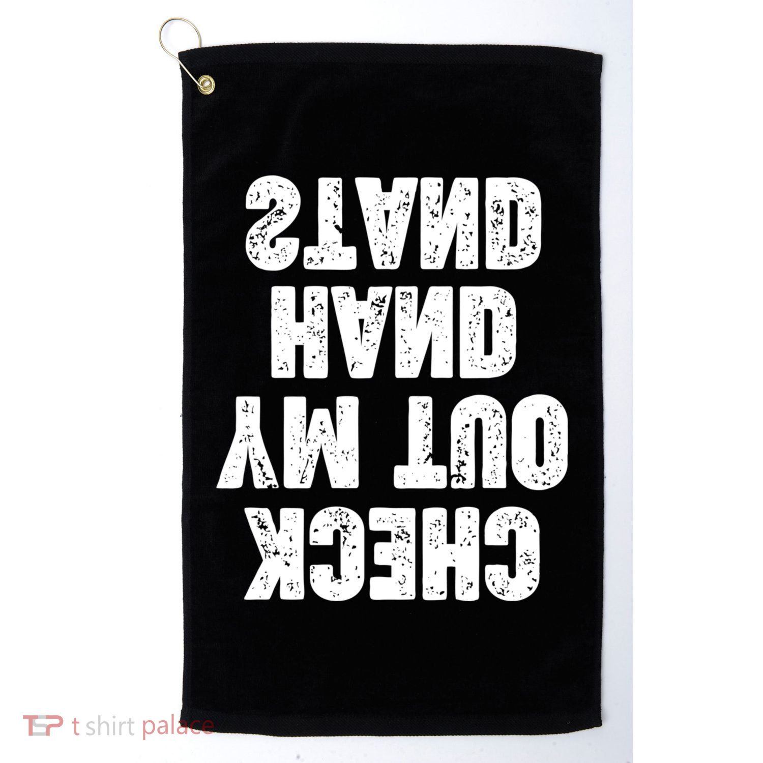 Check Out My Handstand Funny Cheerleader Dancer Soccer Golf Towel