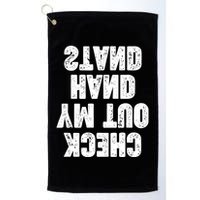Check Out My Handstand Funny Cheerleader Dancer Soccer Golf Towel