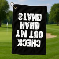 Check Out My Handstand Funny Cheerleader Dancer Soccer Golf Towel