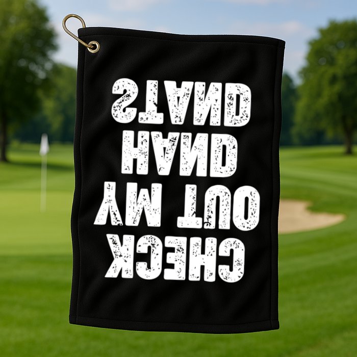 Check Out My Handstand Funny Cheerleader Dancer Soccer Golf Towel