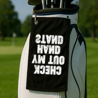 Check Out My Handstand Funny Cheerleader Dancer Soccer Golf Towel