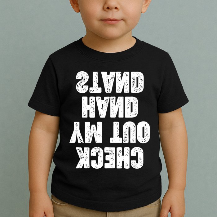 Check Out My Handstand Funny Cheerleader Dancer Soccer Toddler T-Shirt