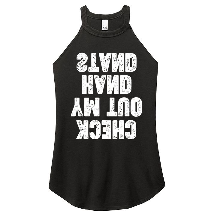 Check Out My Handstand Funny Cheerleader Dancer Soccer Women's Perfect Tri Rocker Tank