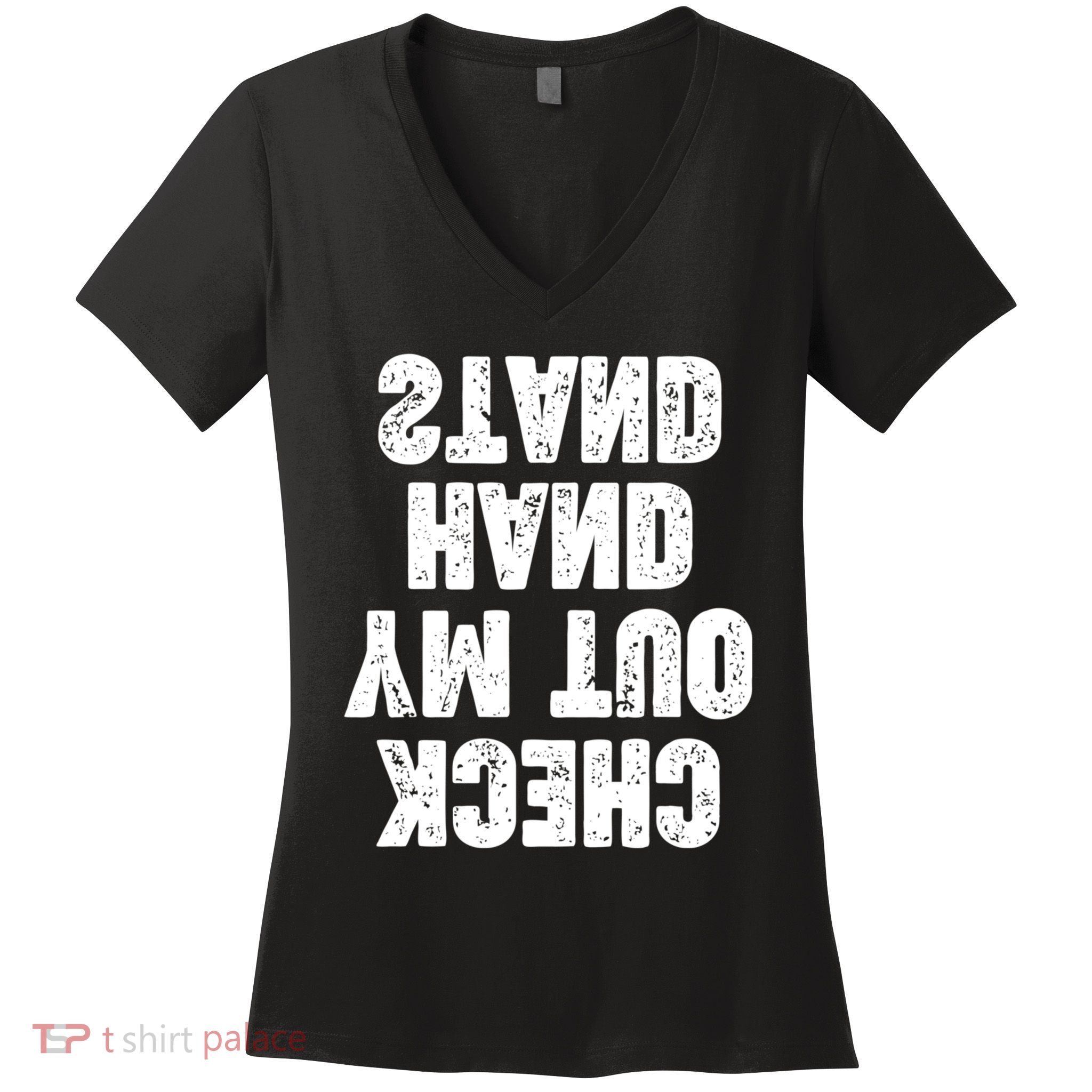 Check Out My Handstand Funny Cheerleader Dancer Soccer Women's V-Neck T-Shirt