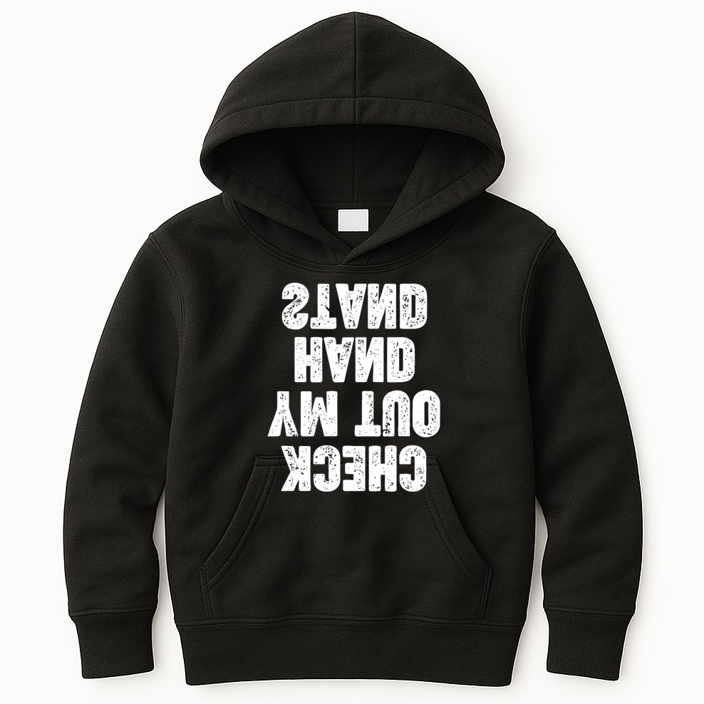 Check Out My Handstand Funny Cheerleader Dancer Soccer Kids Hoodie