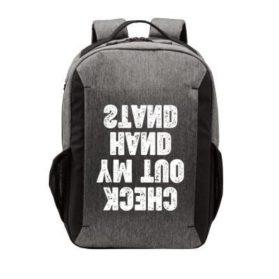 Check Out My Handstand Funny Cheerleader Dancer Soccer Vector Backpack