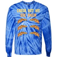 Check Out My Six 6 Pack Pizza Weightlifting 'S 'S Great Gift Tie-Dye Long Sleeve Shirt