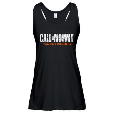 Call Of Mommy Parenting Ops Funny Gamer Mom Mother's Day Ladies Essential Flowy Tank