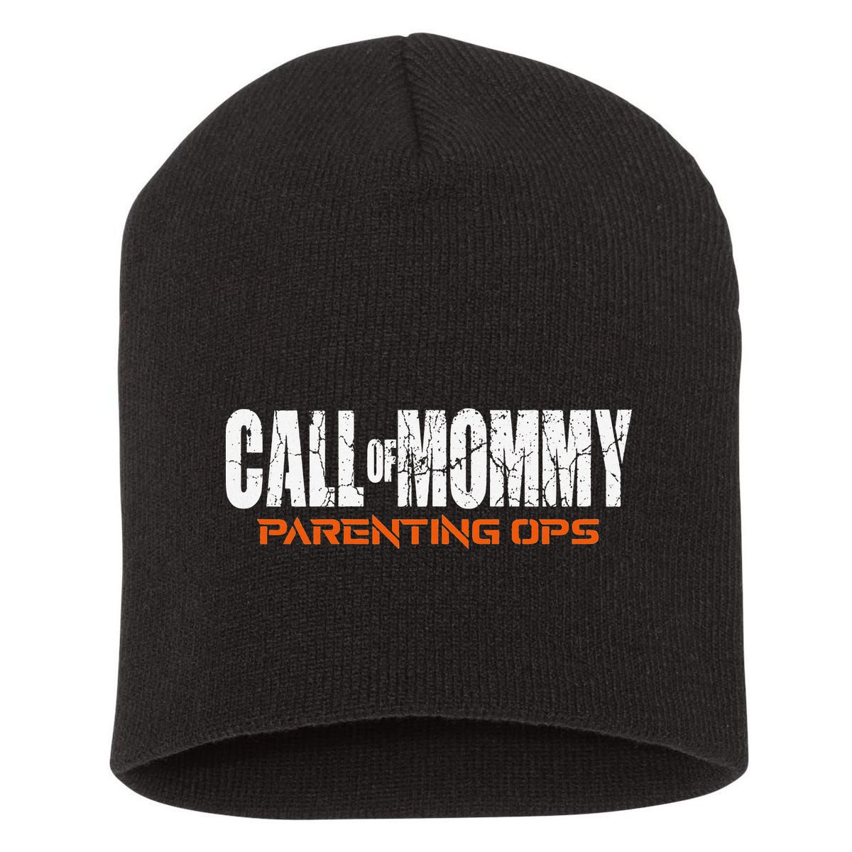 Call Of Mommy Parenting Ops Funny Gamer Mom Mother's Day Short Acrylic Beanie