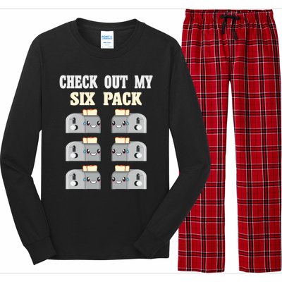 Check Out My Six 6 Pack Toasted Bread Weightlift Gift Long Sleeve Pajama Set