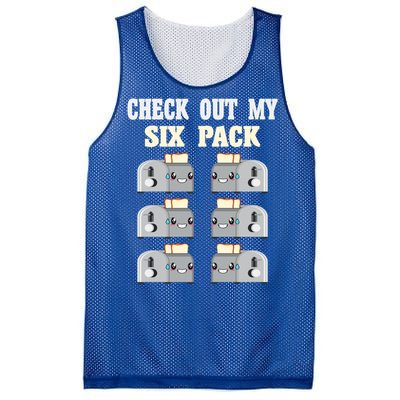 Check Out My Six 6 Pack Toasted Bread Weightlift Gift Mesh Reversible Basketball Jersey Tank