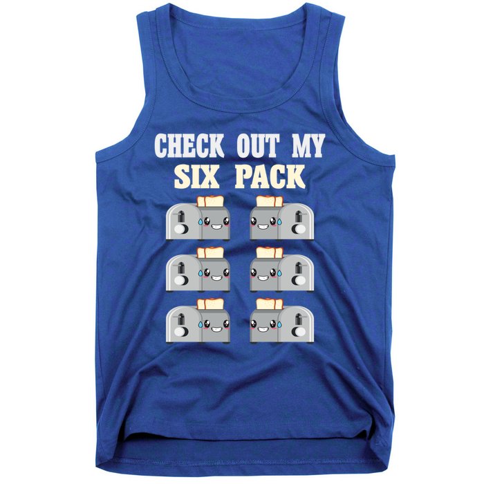 Check Out My Six 6 Pack Toasted Bread Weightlift Gift Tank Top