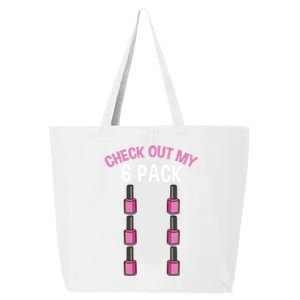 Check Out My Six Pack Nail Polish Gift 25L Jumbo Tote