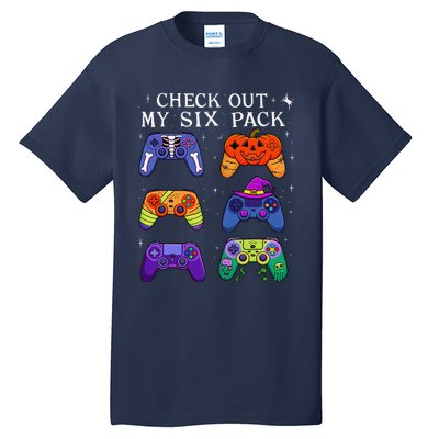 Check Out My 6 Six Pack Video Game Halloween Gamers Tall T-Shirt