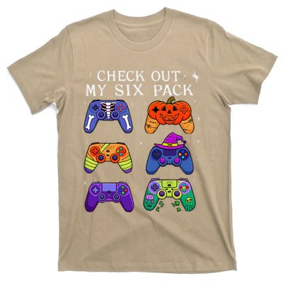 Check Out My 6 Six Pack Video Game Halloween Gamers T-Shirt