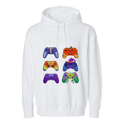 Check Out My 6 Six Pack Video Game Halloween Gamers Garment-Dyed Fleece Hoodie