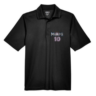 City Of Miami Argentina Blue Pink Sun 10 Flag Men's Origin Performance Pique Polo