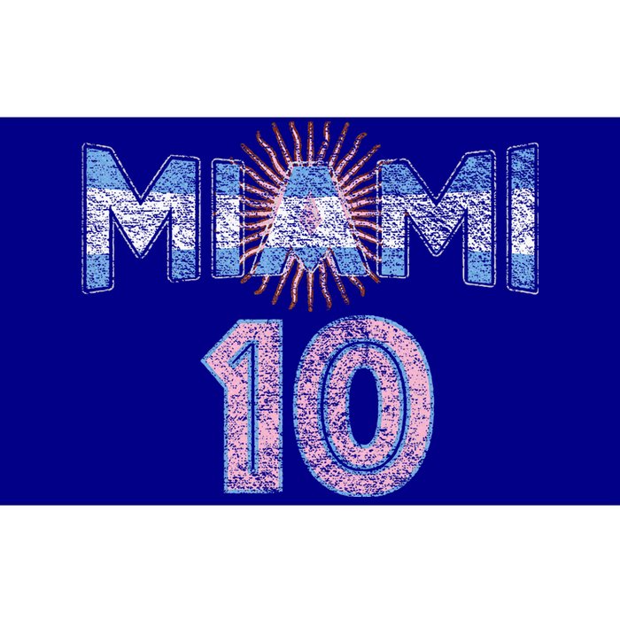 City Of Miami Argentina Blue Pink Sun 10 Flag Bumper Sticker