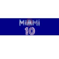 City Of Miami Argentina Blue Pink Sun 10 Flag Bumper Sticker