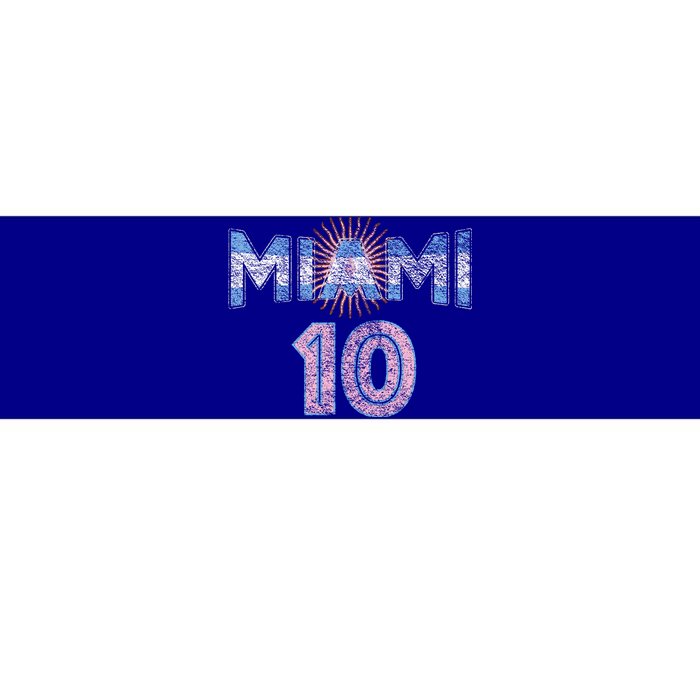 City Of Miami Argentina Blue Pink Sun 10 Flag Bumper Sticker