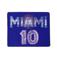 City Of Miami Argentina Blue Pink Sun 10 Flag Mousepad