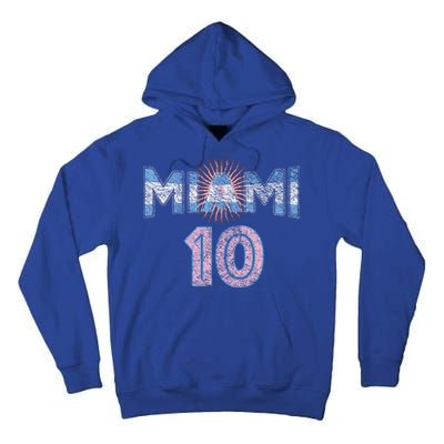 City Of Miami Argentina Blue Pink Sun 10 Flag Tall Hoodie