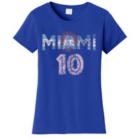 City Of Miami Argentina Blue Pink Sun 10 Flag Women's T-Shirt