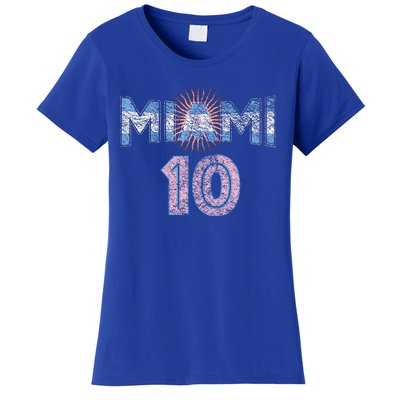 City Of Miami Argentina Blue Pink Sun 10 Flag Women's T-Shirt