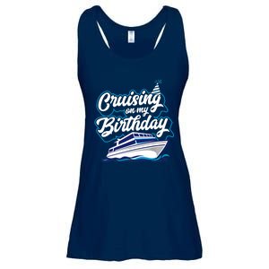 Cruising On My Birthday Cruise Trip Vacation Birthday Party Ladies Essential Flowy Tank