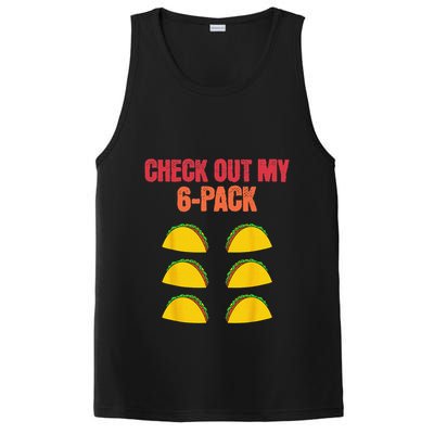 Check Out My Six 6 Pack With Tacos For Cinco de Mayo Funny PosiCharge Competitor Tank