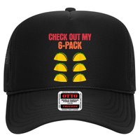 Check Out My Six 6 Pack With Tacos For Cinco de Mayo Funny Trucker Hat