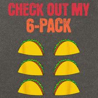 Check Out My Six 6 Pack With Tacos For Cinco de Mayo Funny Cotton Canvas Backpack
