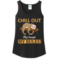 Chill Out My Jungle My Rules Ladies Essential Tank