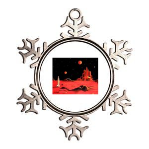 City On Mars Metallic Star Ornament