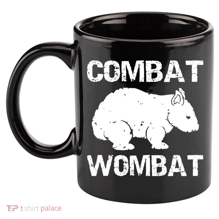 Combat Wombat 11oz C Handle Ceramic Mug