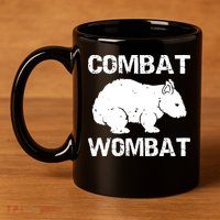 Combat Wombat 11oz C Handle Ceramic Mug