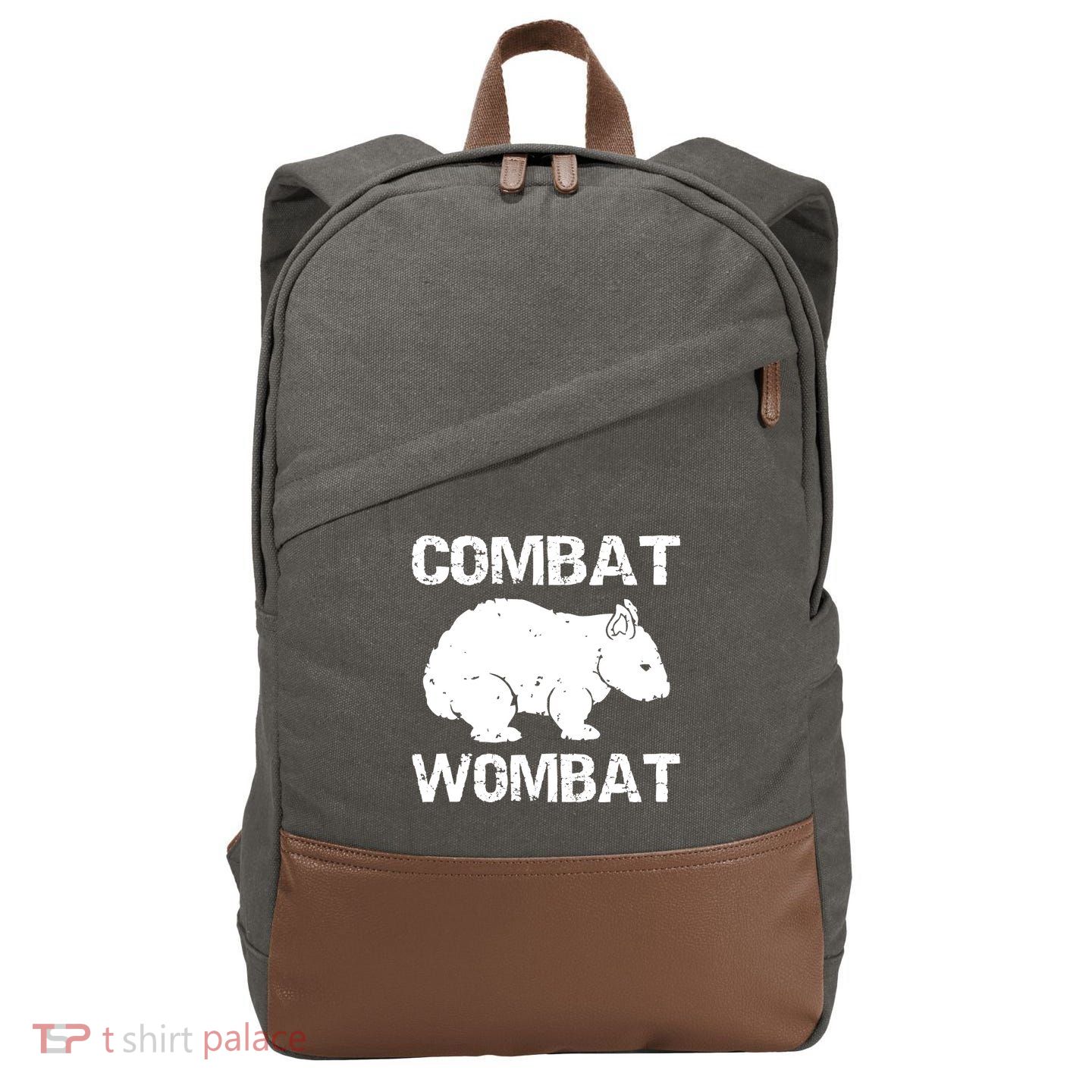 Combat Wombat Cotton Canvas Backpack