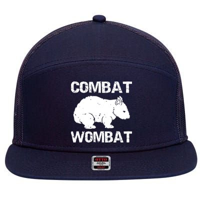 Combat Wombat 7 Panel Mesh Trucker Snapback Hat