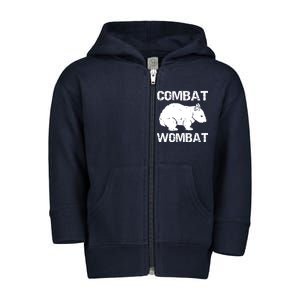 Combat Wombat Toddler Zip Fleece Hoodie