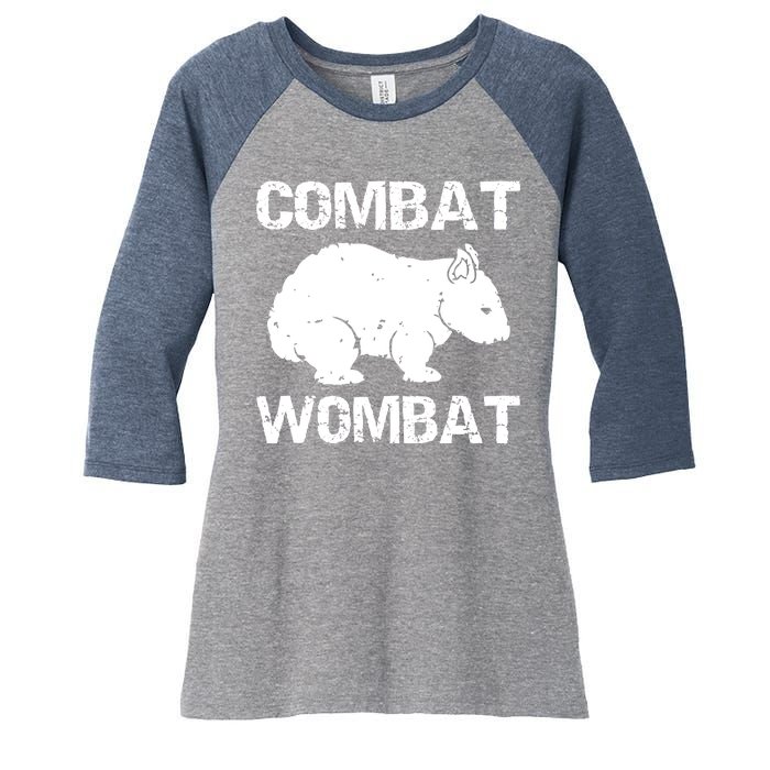 Combat Wombat Women's Tri-Blend 3/4-Sleeve Raglan Shirt