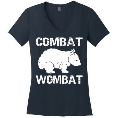 Combat Wombat Women's V-Neck T-Shirt