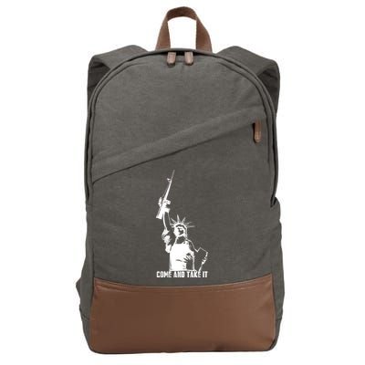 Come & Take It Liberty Gun & Second Amendment Cotton Canvas Backpack