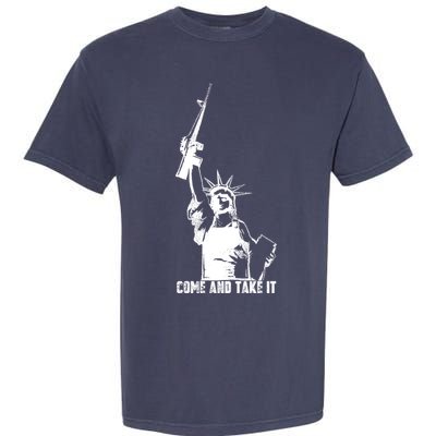Come & Take It Liberty Gun & Second Amendment Garment-Dyed Heavyweight T-Shirt